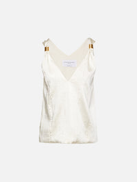 Drew Deep V Tank,BRANDON MAXWELL,IVORY,Image 1