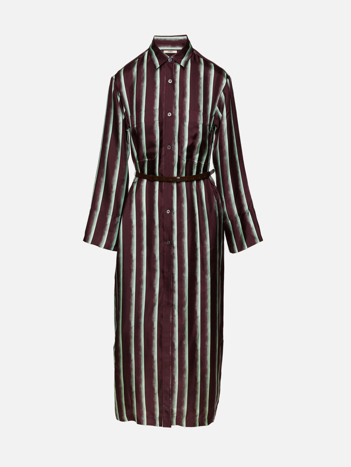 Shirt Dress,ODEEH,CORDOVAN,Image 1