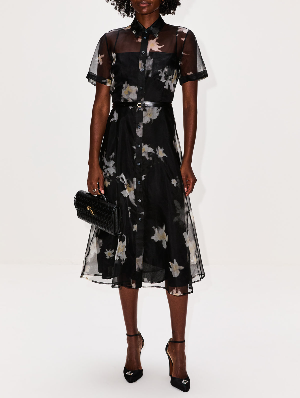 Kiera Dress,ALTUZARRA,BLACK INKY FLOWERS,Image 2