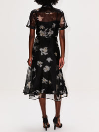 Kiera Dress,ALTUZARRA,BLACK INKY FLOWERS,Image 4