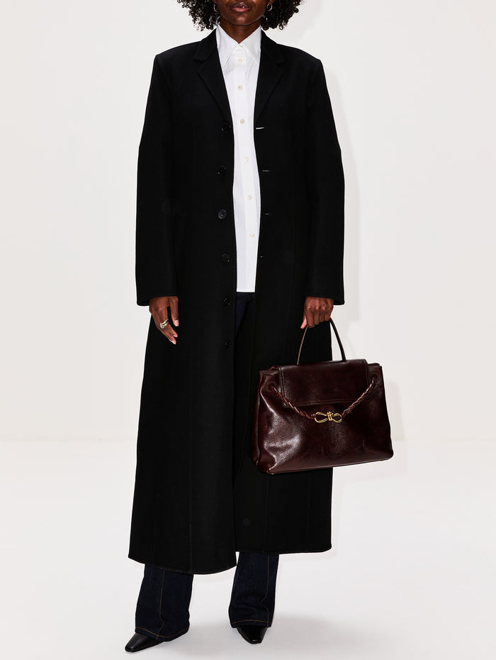 Camille Moulded Coat,FFORME,BLACK,Image 1