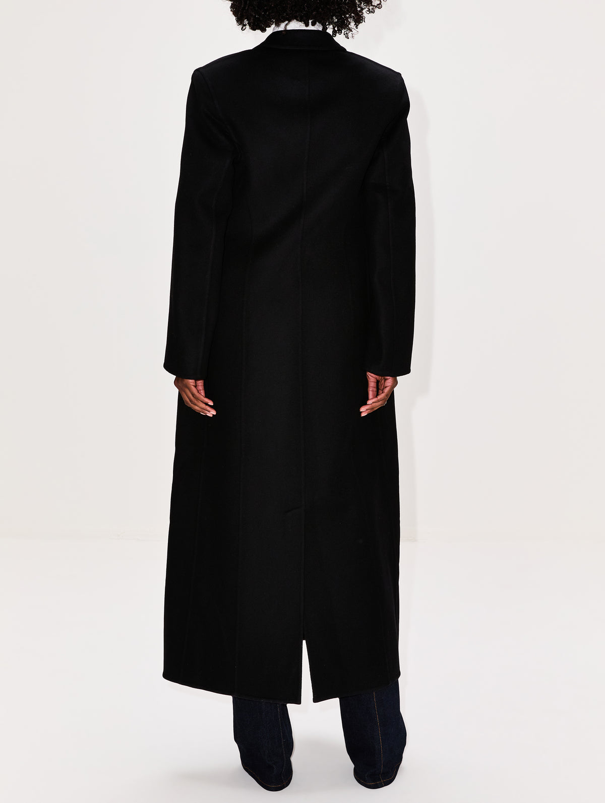 Camille Moulded Coat,FFORME,BLACK,Image 3