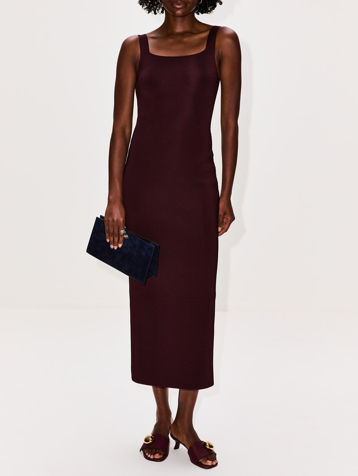 Khaite Dixi Dress in Almandine - Almandine Designer Dress - Size: M Khaite Dixi Dress in Almandine - Almandine Designer Dress - Size: M