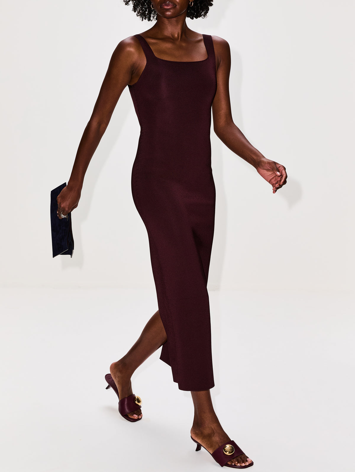 Dixie Dress,KHAITE,ALMANDINE,Image 3