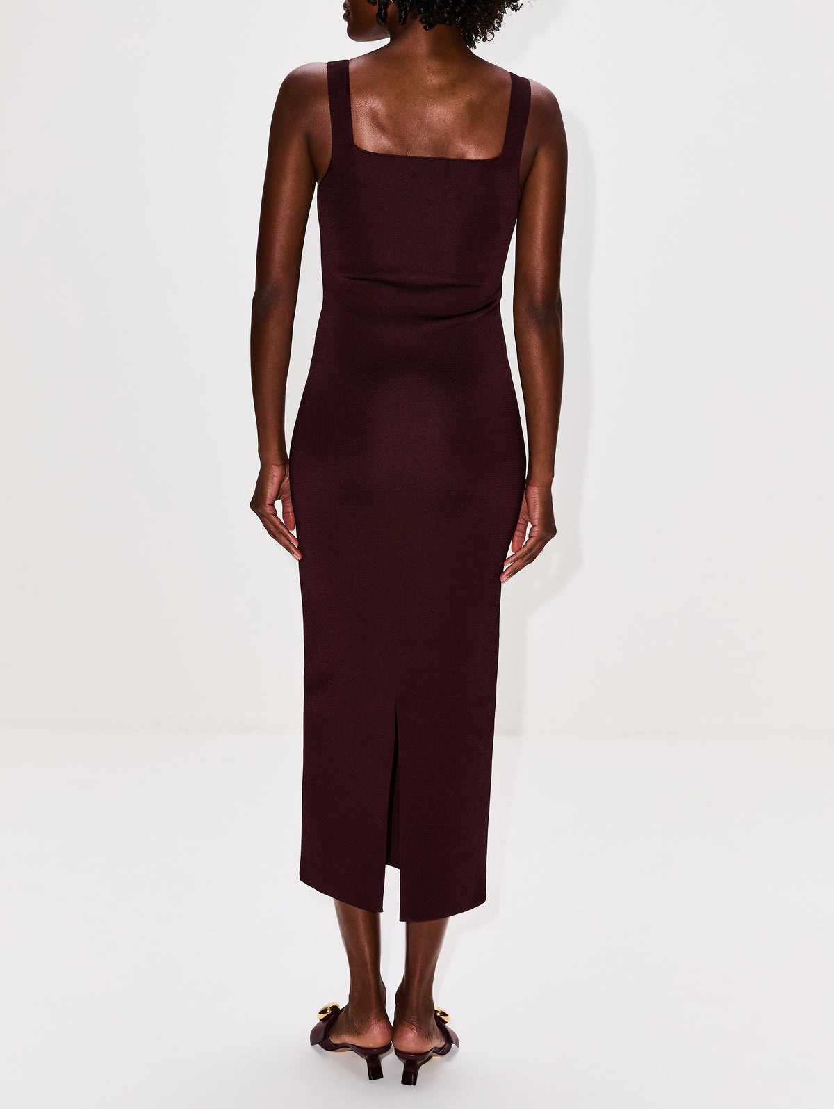 Khaite Dixi Dress in Almandine - Almandine Designer Dress - Size: M Khaite Dixi Dress in Almandine - Almandine Designer Dress - Size: M