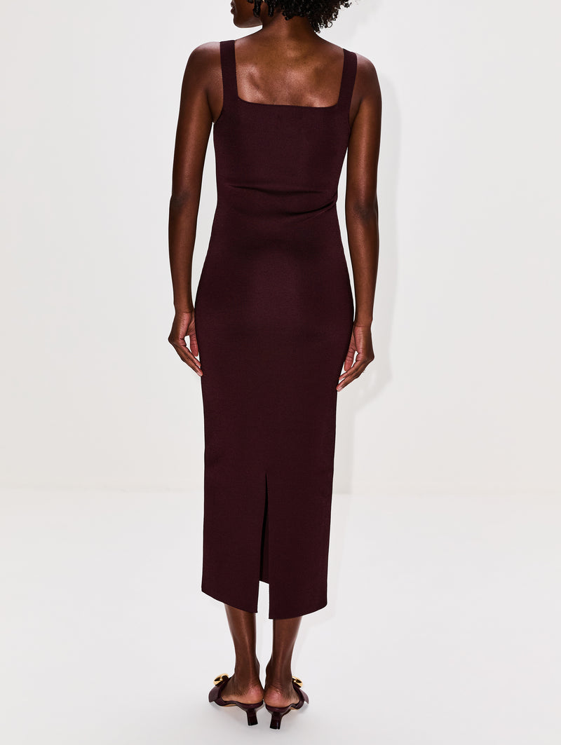 khaite cocktail dress Khaite Women's Raina Ruched Silk Midi Slipdress - Black