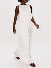 Fleur Pant,LA LIGNE,IVORY,Image 3