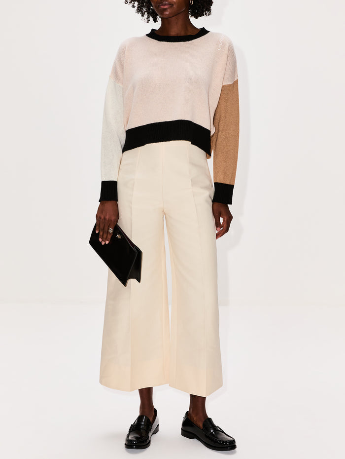 Round Neck Sweater,MARNI,LIGHT ROSE,Image 1