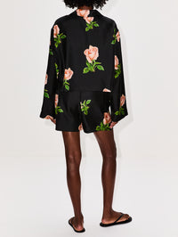 Dylla Short,NANUSHKA,OFF BLACK ROSES,Image 4