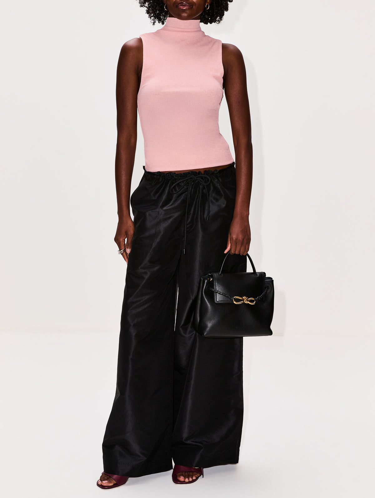 Wesley Drawstring Pant,KALLMEYER,BLACK,Image 2