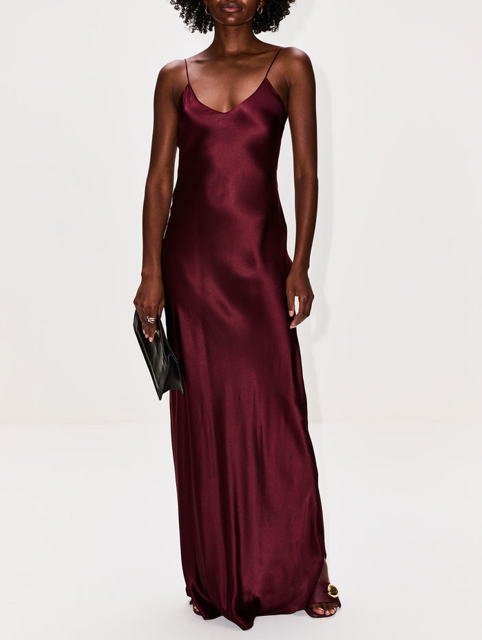 Cami Gown,NILI LOTAN,CLARET,Image 1