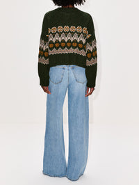 Cammie Sweater,ALTUZARRA,DARK FOREST FAIRISLE,Image 3
