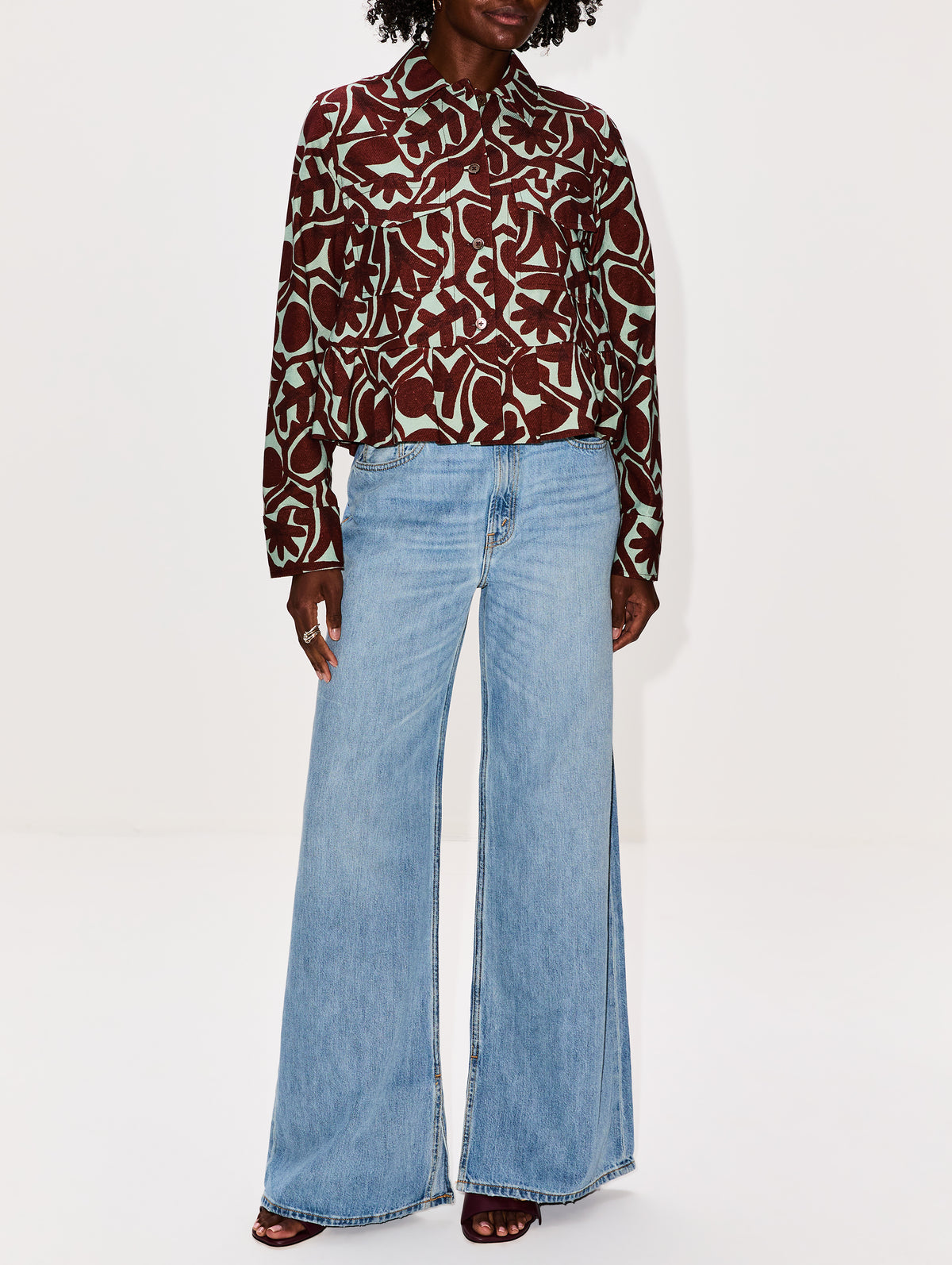 Ruffle Jacket,ODEEH,RED EARTH,Image 2