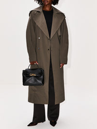 Relaxed Trench,ST AGNI,KHAKI,Image 2