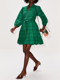 Celeste Dress,BIRDS OF PARADIS BY TROVATA,EMERALD EYELET,Image 3