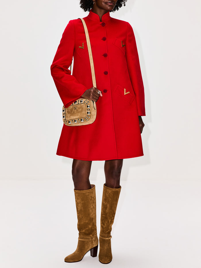 Studded Crossbody Bag,VALENTINO GARAVANI,HAVANA BEIGE,Image 1