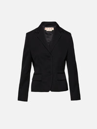 Fitted Blazer,MARNI,BLACK,Image 1