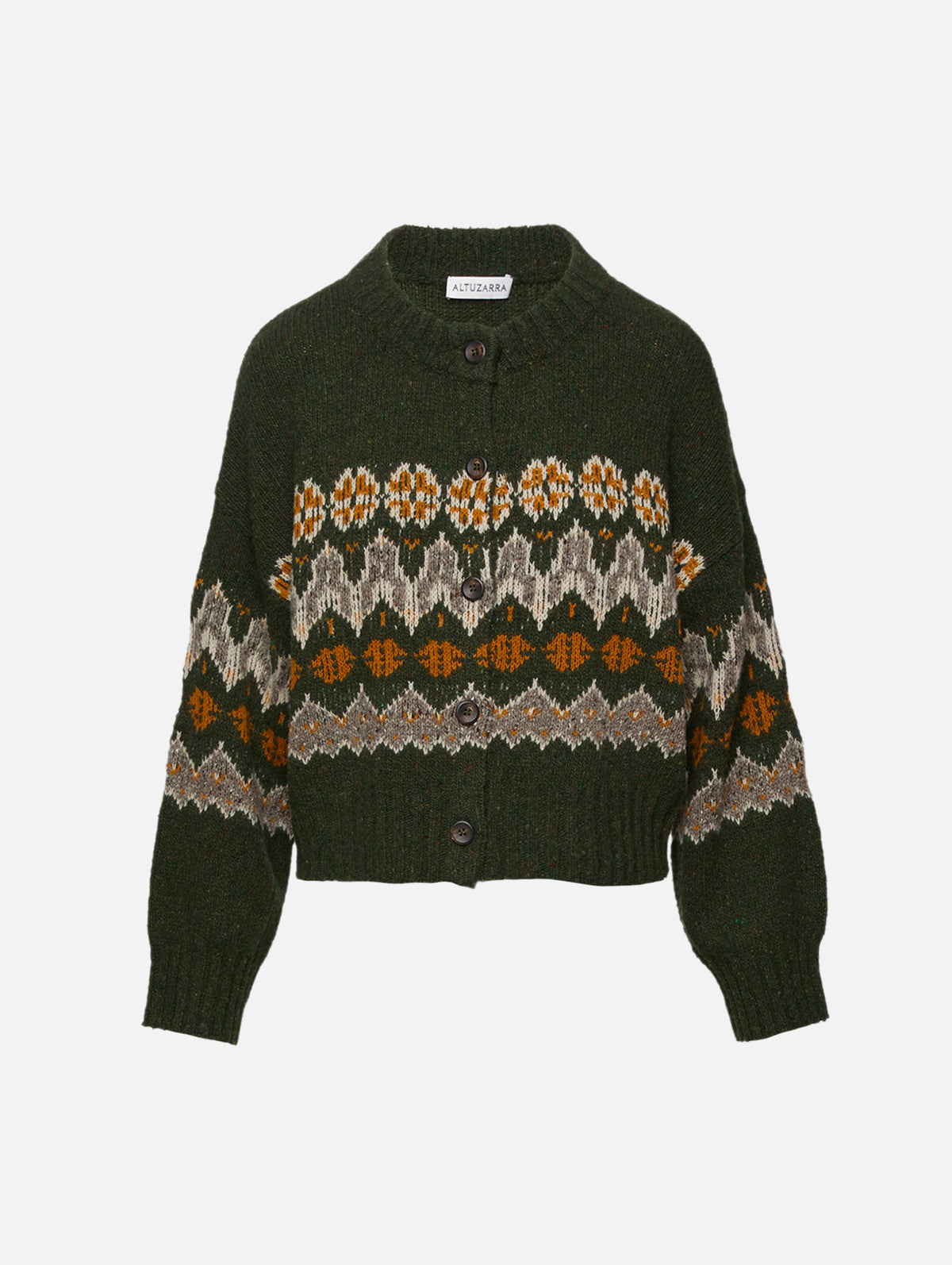 Cammie Sweater,ALTUZARRA,DARK FOREST FAIRISLE,Image 1