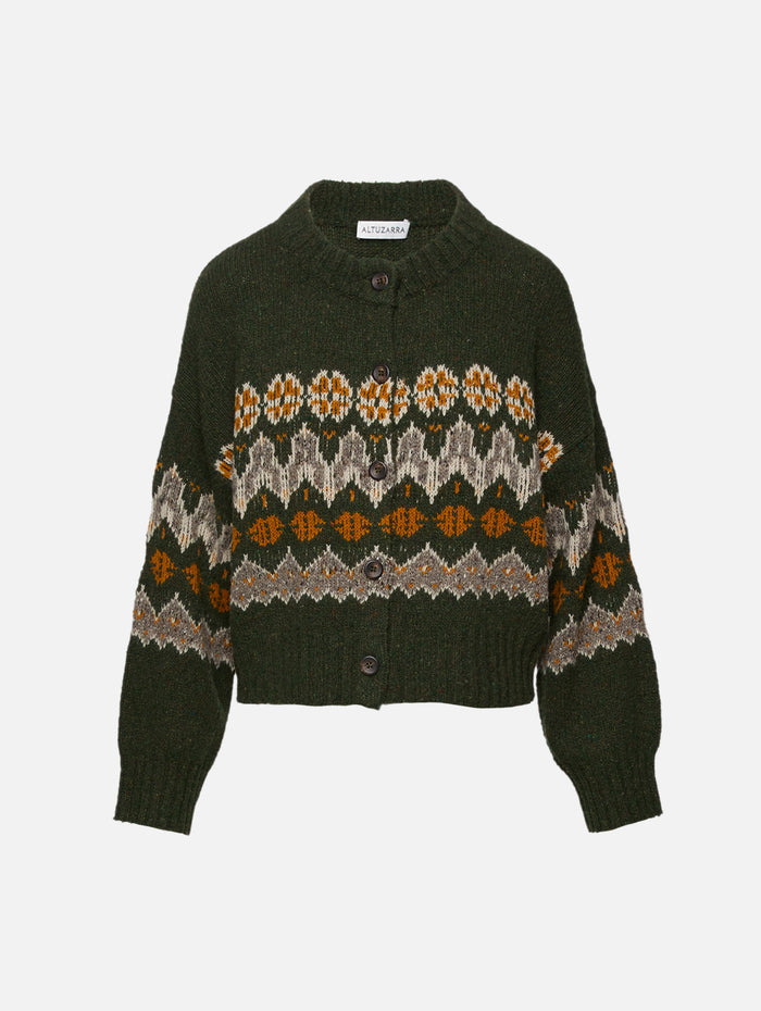 Cammie Sweater,ALTUZARRA,DARK FOREST FAIRISLE,Image 1