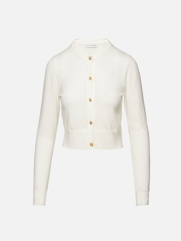 Arlette Sweater,ALTUZARRA,IVORY,Image 1