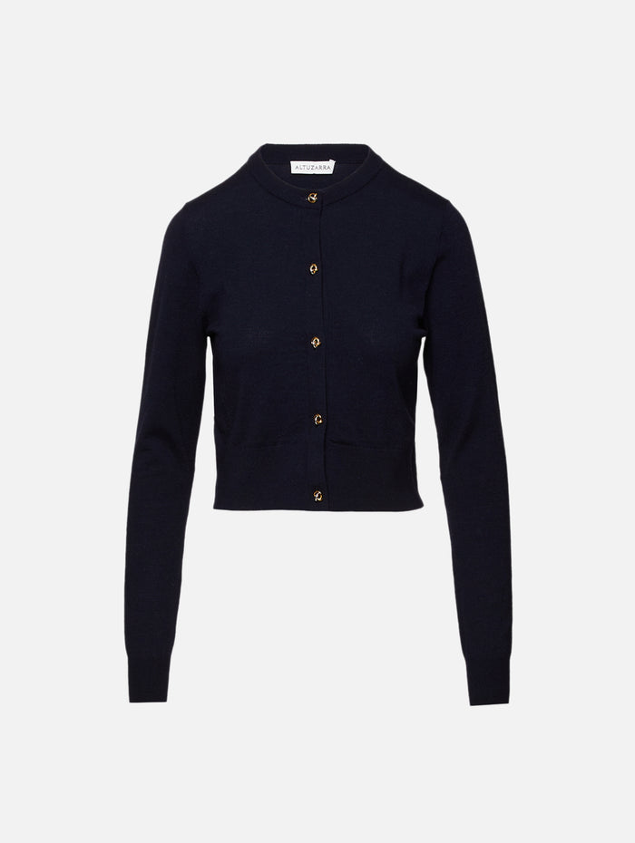 Arlette Sweater,ALTUZARRA,NAVY,Image 1