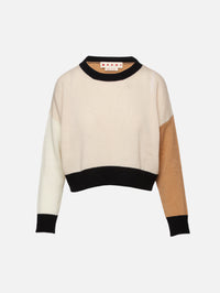Round Neck Sweater,MARNI,LIGHT ROSE,Image 1