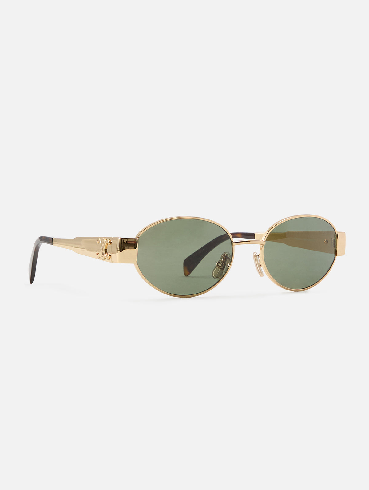 Triomphe Metal Sunglasses,CELINE EYEWEAR,GOLD,Image 6