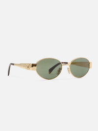 Triomphe Metal Sunglasses,CELINE EYEWEAR,GOLD,Image 6