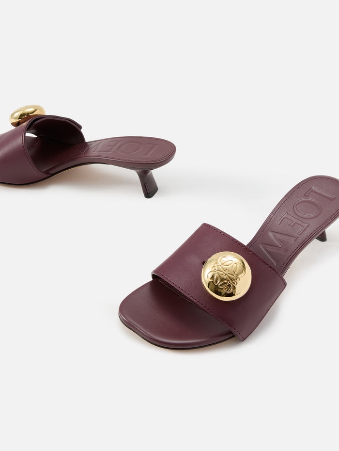 Pebble Slide 45mm,LOEWE,BURGUNDY,Image 1