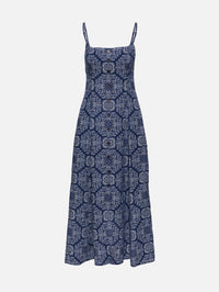 Albertine Dress,LA LIGNE,NAVY BANDANA,Image 1
