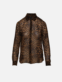 Gaia Slim Shirt,NILI LOTAN,VINTAGE LEOPARD,Image 1