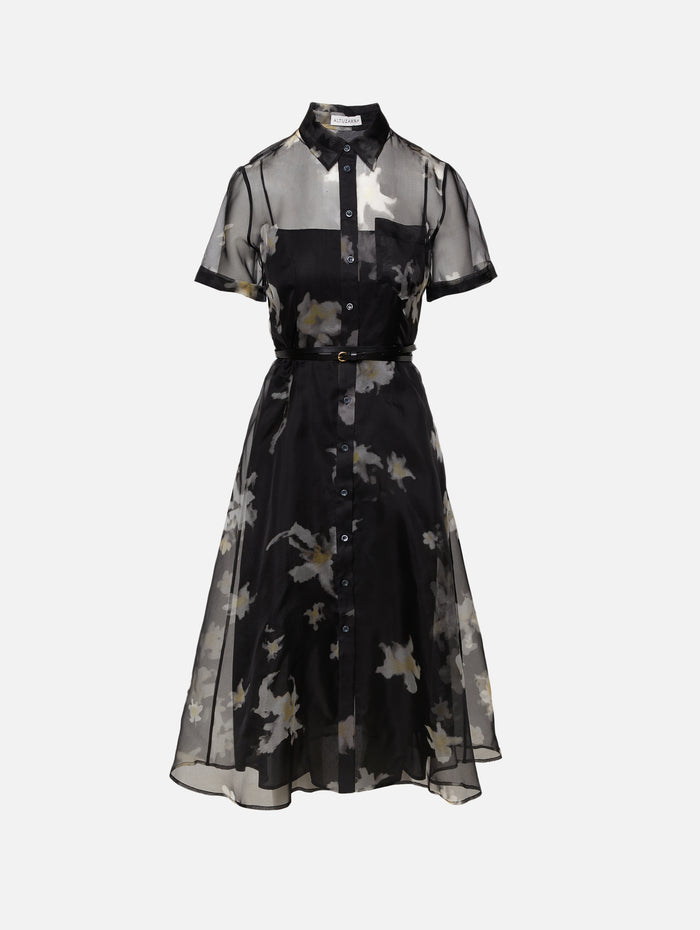 Kiera Dress,ALTUZARRA,BLACK INKY FLOWERS,Image 1