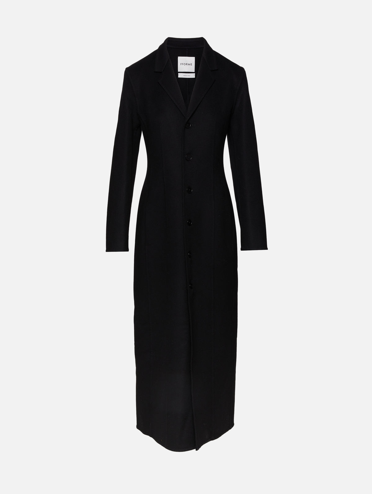 Camille Moulded Coat,FFORME,BLACK,Image 1