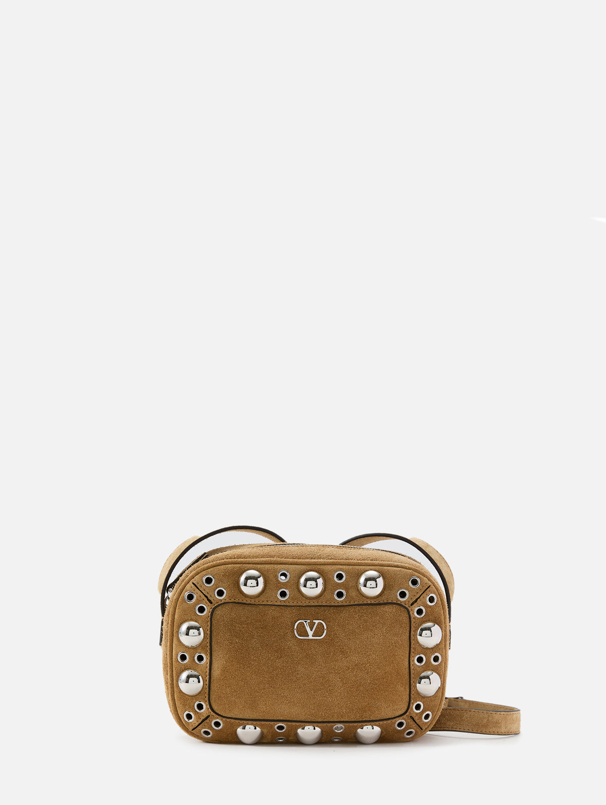 Studded Crossbody Bag,VALENTINO GARAVANI,HAVANA BEIGE,Image 1