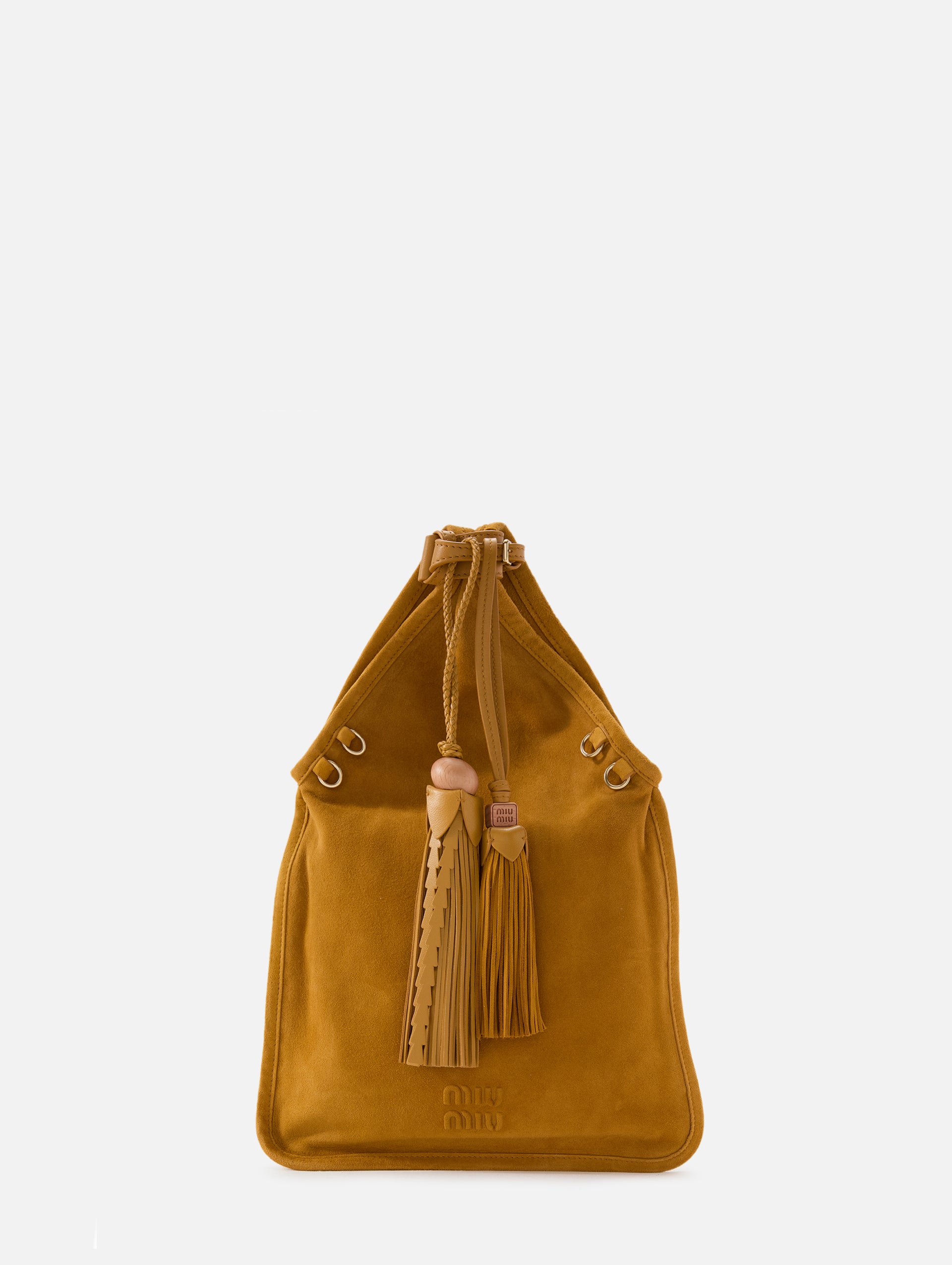 Suede Tassle Bag | MIU MIU | elysewalker