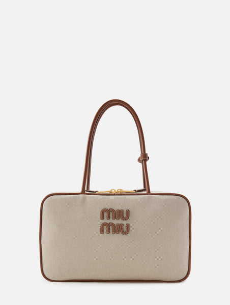 miumiu Brown ハンドバッグ Tundra Beau Leather Top-handle Bag | Miu Miu
