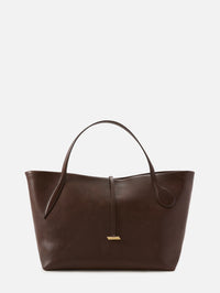 Zip Penne Tote,LIFFNER,DARK BROWN/GOLD,Image 1