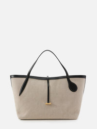 Zip Penne Tote,LIFFNER,NATURAL/BLACK/GOLD,Image 1