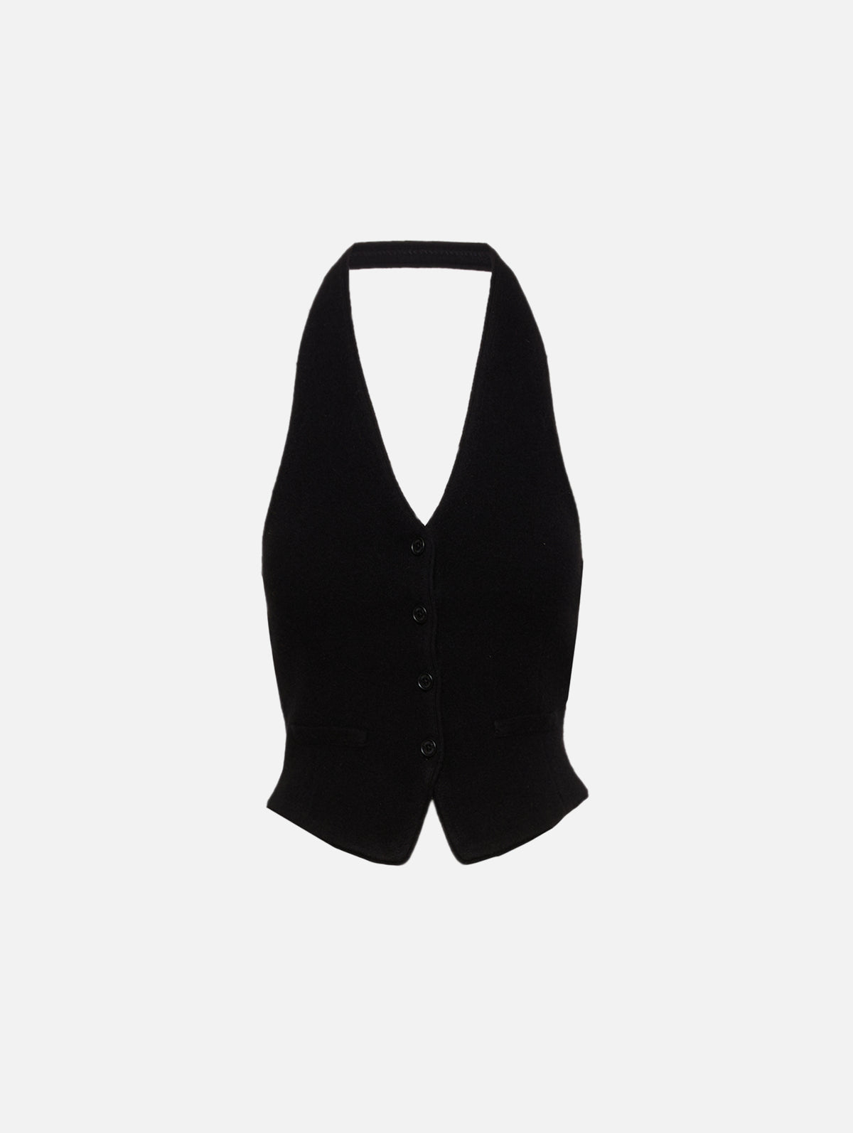 Tailored Halter Vest,GUEST IN RESIDENCE,BLACK,Image 1