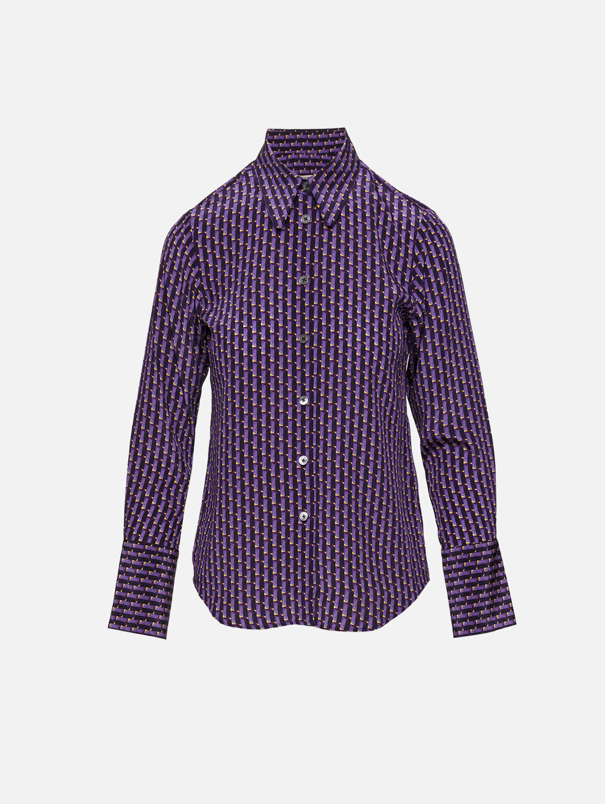 Printed Shirt,ODEEH,DARK LILAC,Image 1
