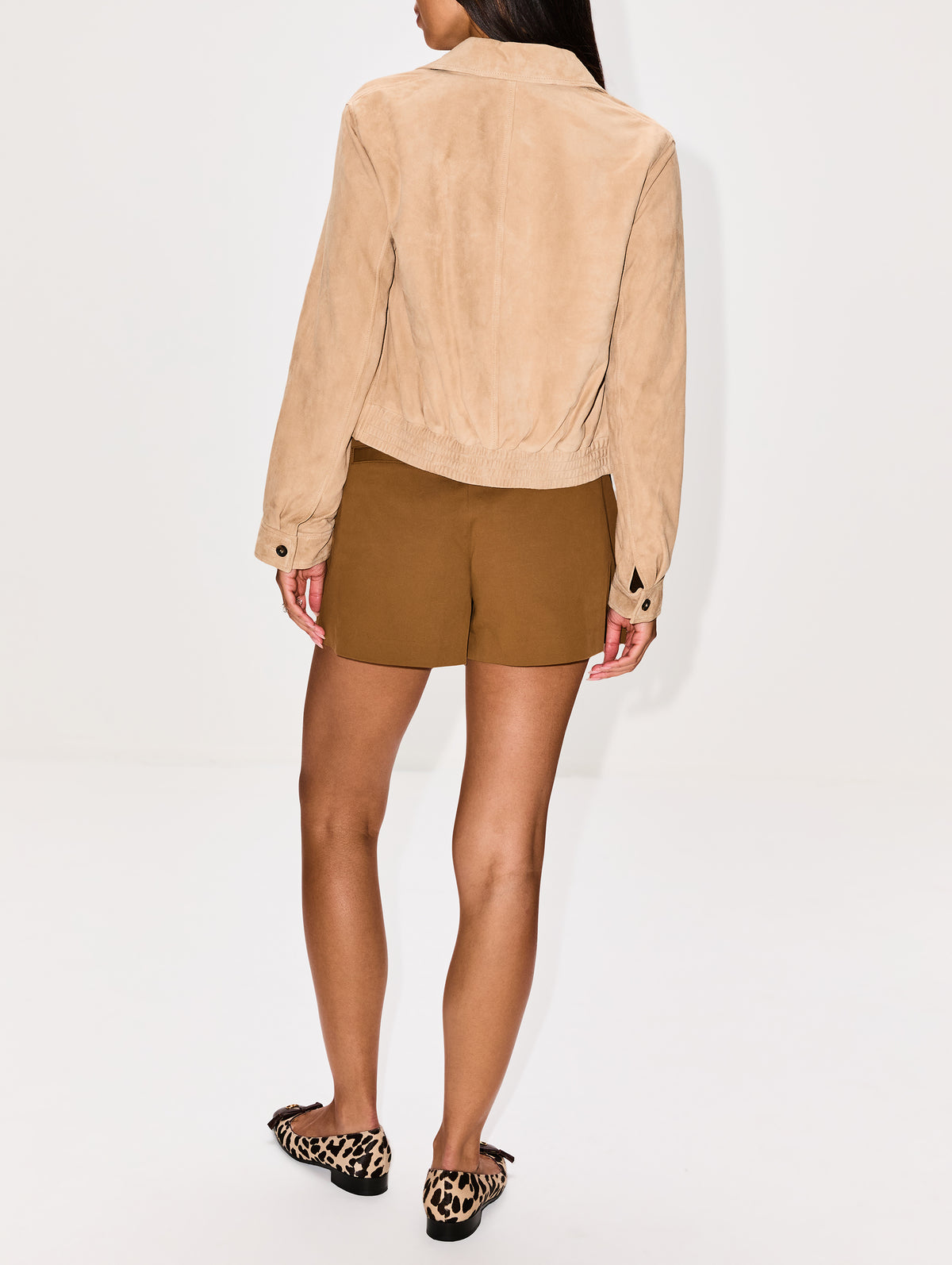 Beauvais Suede Jacket,NILI LOTAN,LIGHT SAND,Image 3