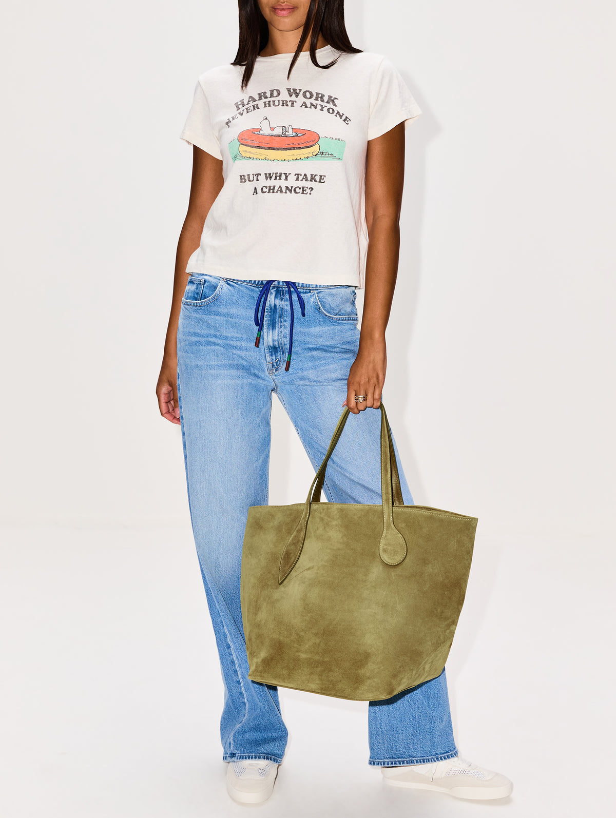 Classic Tee,RE/DONE,VINTAGE WHITE,Image 2