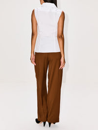 Rosie Sleeveless Shirt,FLORE FLORE,WHITE,Image 3