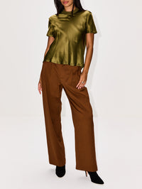 Bias Combo T-Shirt,ROSETTA GETTY,OLIVE,Image 2