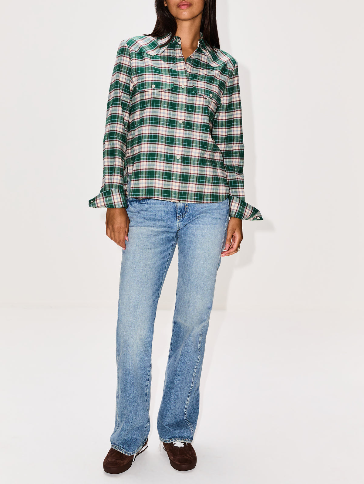 New Carter Shirt,TWP,GREEN MULTI,Image 2