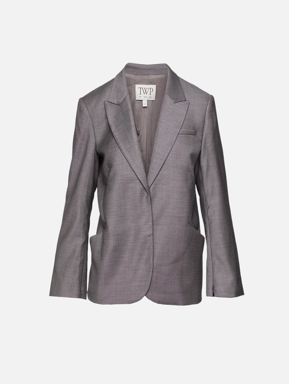 Boyfriend Blazer,TWP,MEDIUM HEATHER,Image 1