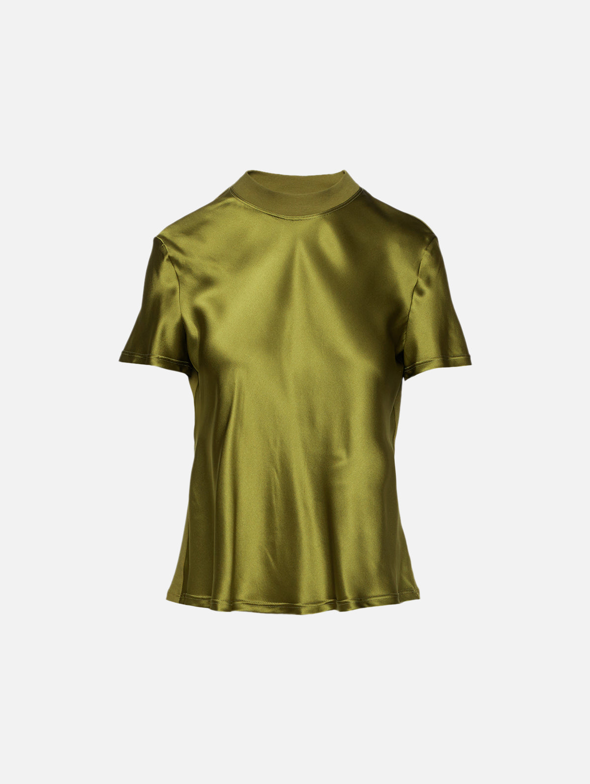 Bias Combo T-Shirt,ROSETTA GETTY,OLIVE,Image 1
