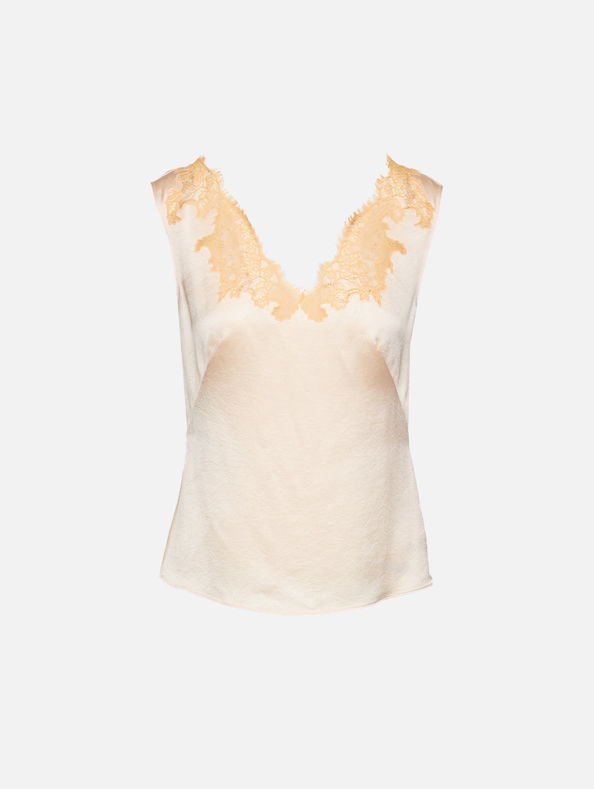 Satin Lace Tank | ALEXANDER MCQUEEN | elysewalker