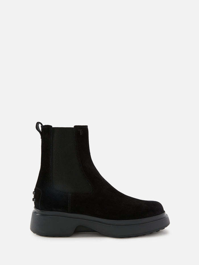 Chunky Elastic Bootie,TOD'S,BLACK,Image 1