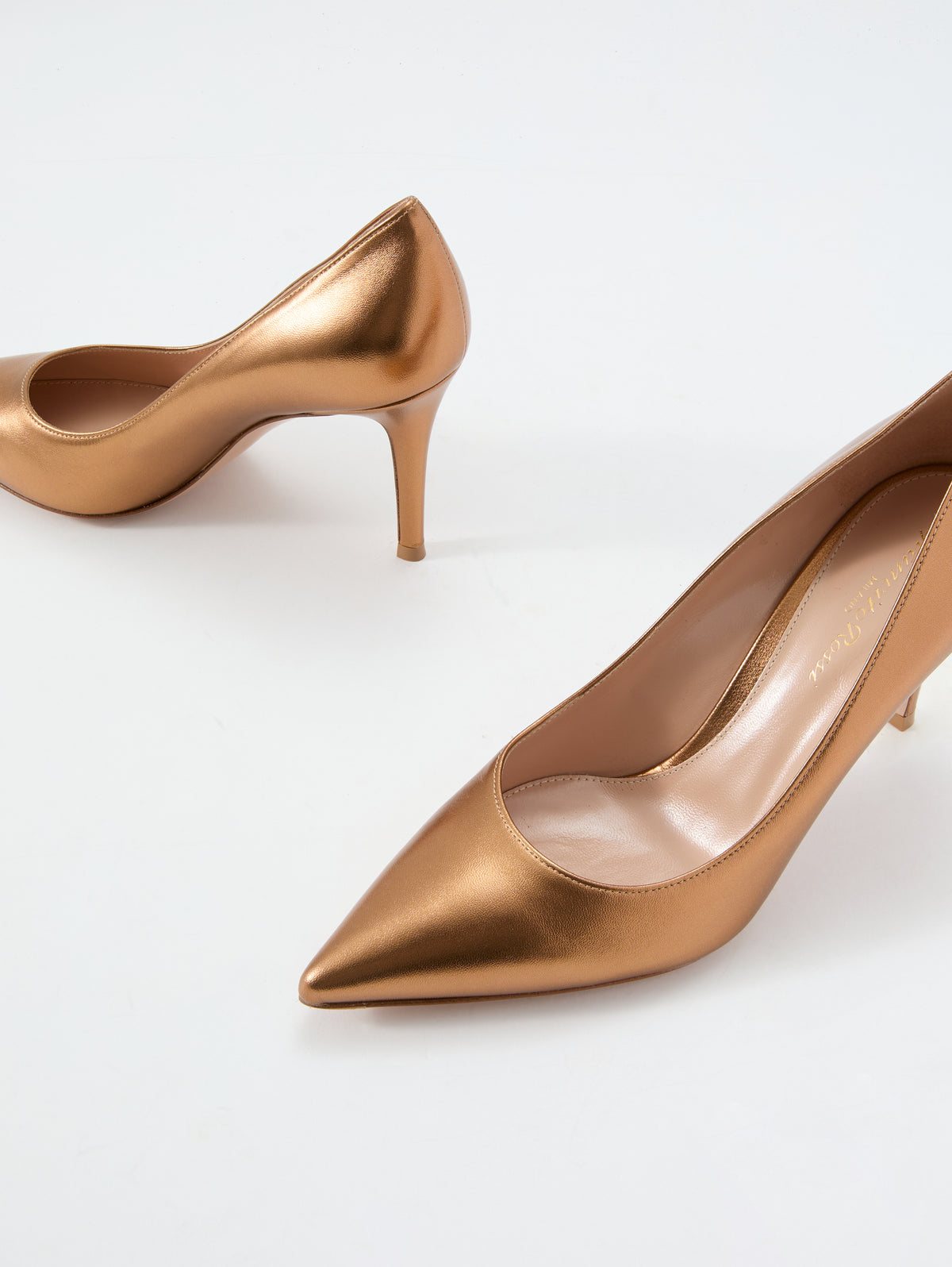 Gianvito Pump 85mm,GIANVITO ROSSI,BRONZE,Image 2